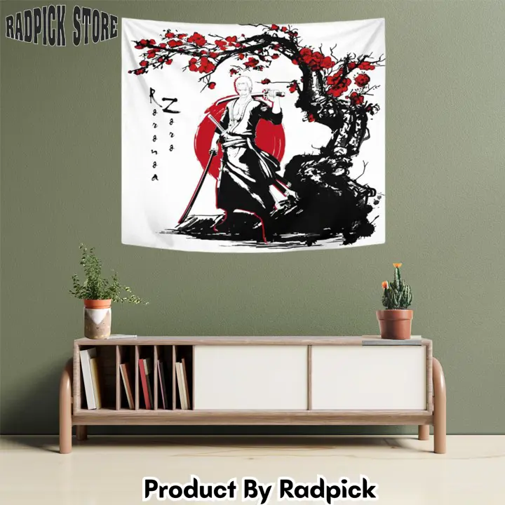 Roronoa zoro tapestry custom anime bedroom living room home decoration  rp5942956
